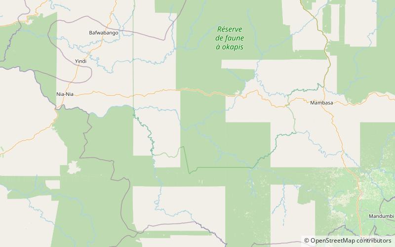 chutes epulu reserve de faune a okapis location map
