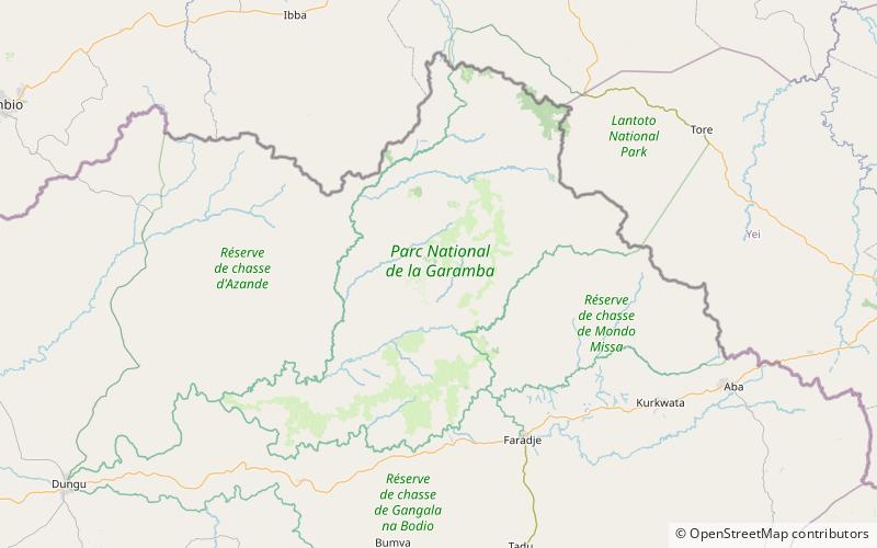 Nationalpark Garamba location map