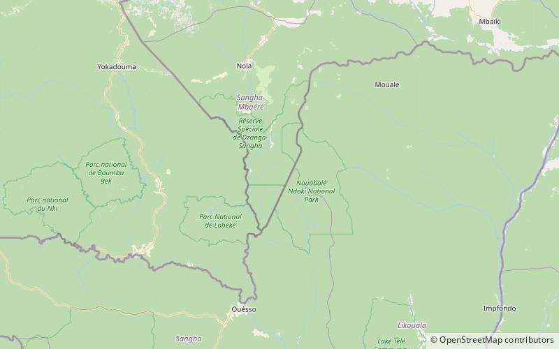 Trinational de la Sangha location map