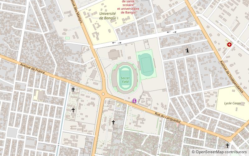 Complexe sportif Barthélemy Boganda location map