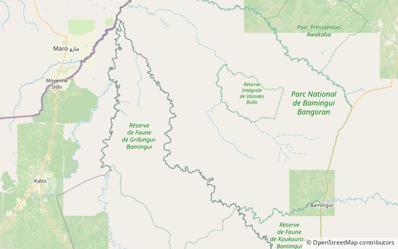 Parc national de Bamingui-Bangoran location map