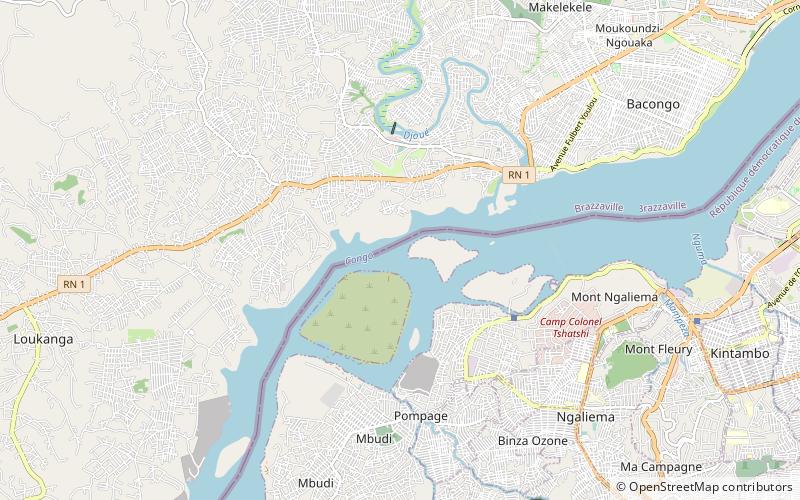 Wodospady Livingstone’a location map