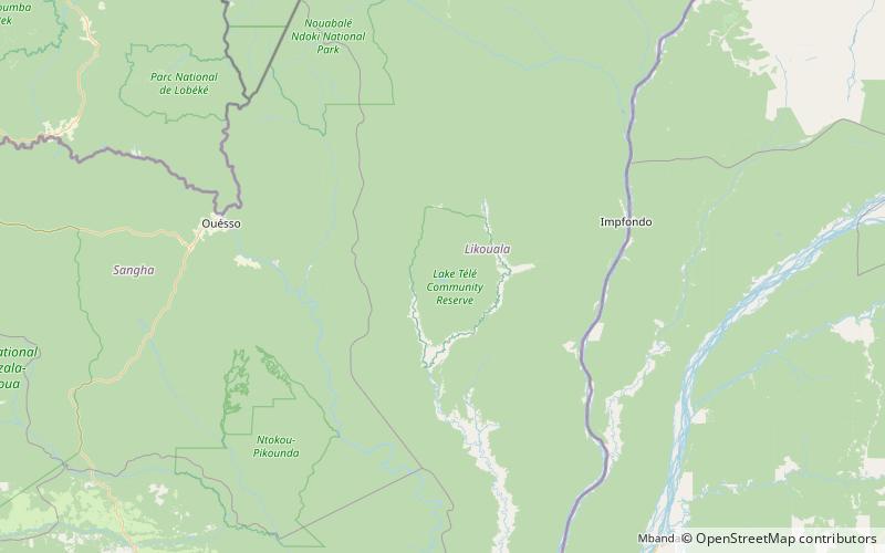 lac tele lake tele community reserve location map