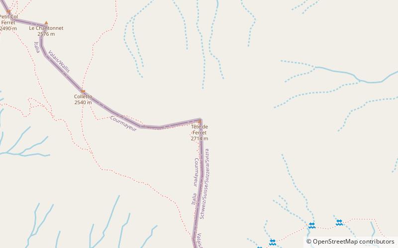 Tête de Ferret location map