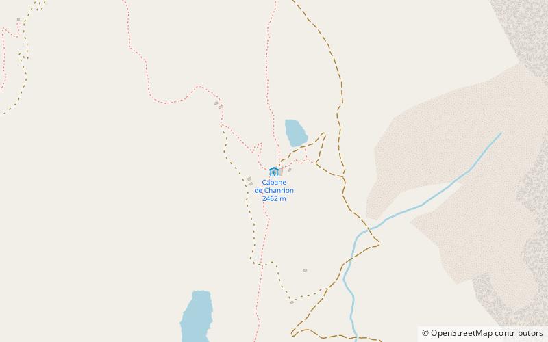Cabane de Chanrion location map