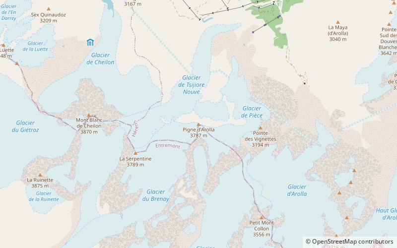 Pigne d’Arolla location map