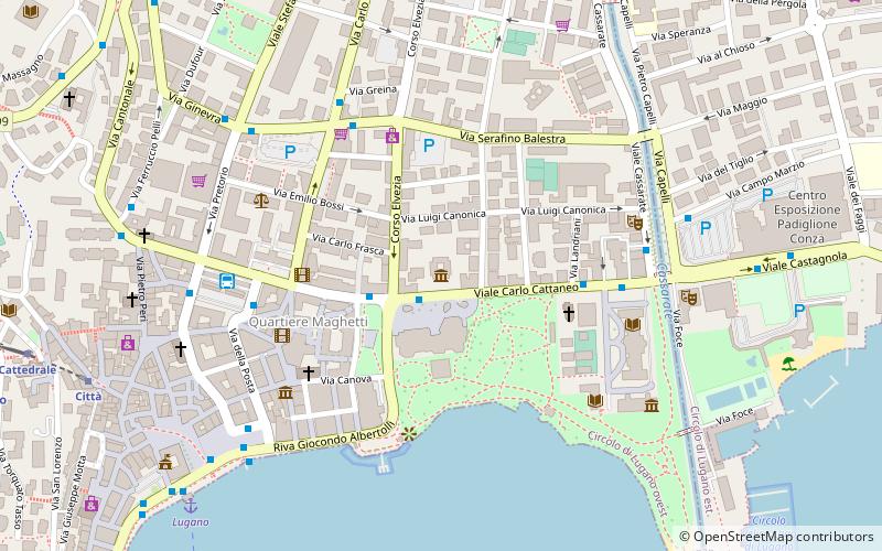 parco civico lugano location map