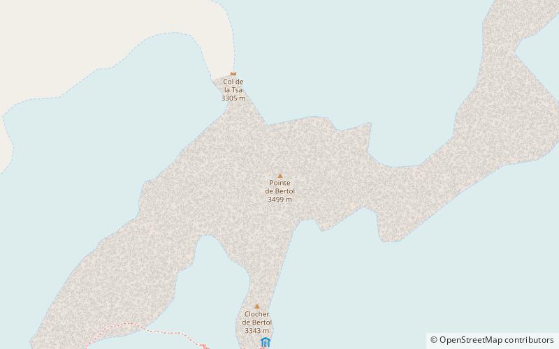 pointe de bertol location map