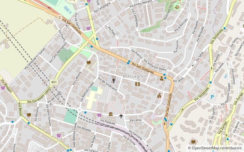 Massagno location map