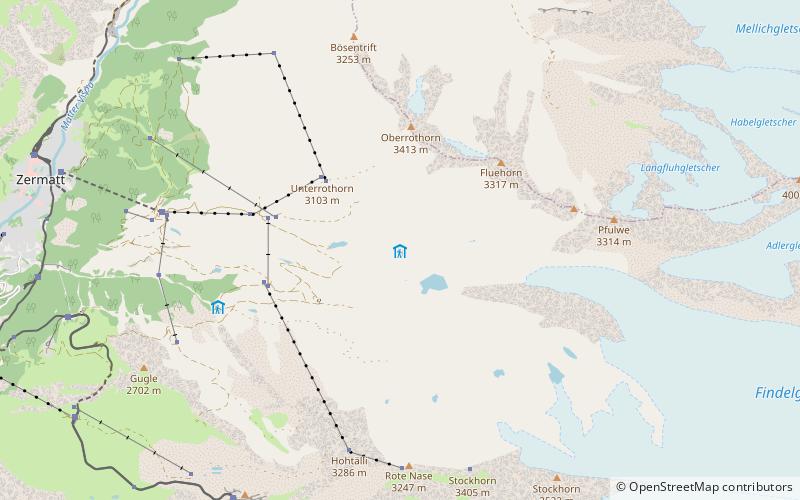 fluhalp zermatt location map