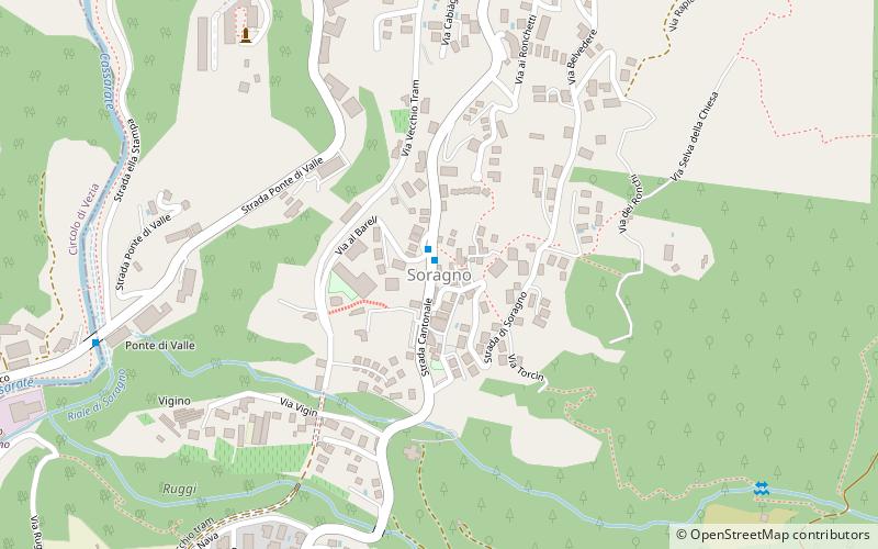 Soragno location map