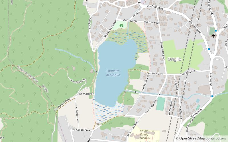 Lago d'Origlio location map