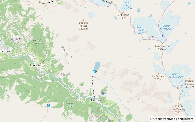 Lac de Louvie location map