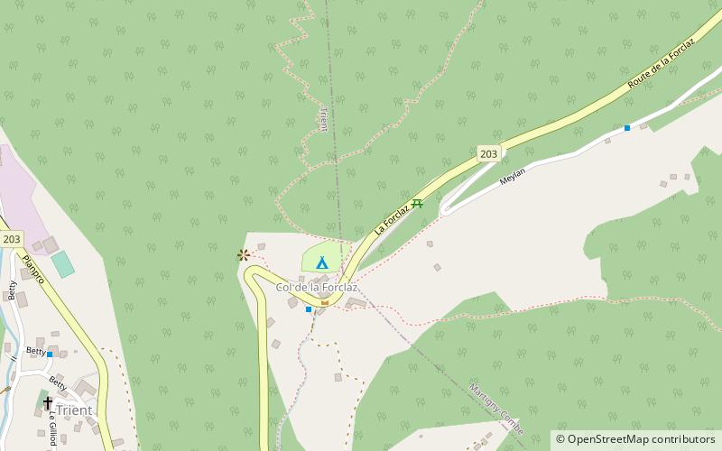 Col de la Forclaz location map