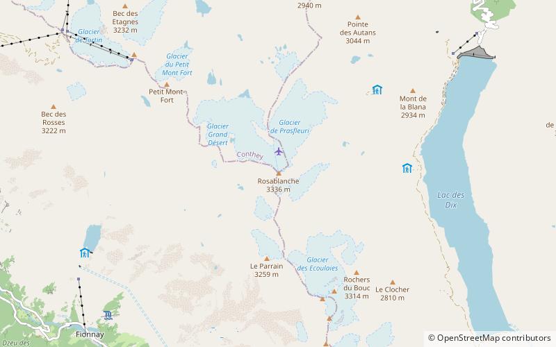 Rosablanche location map