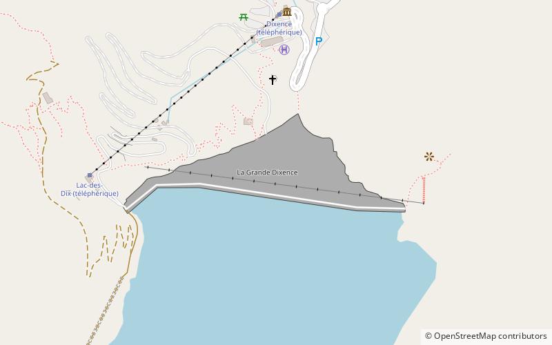 Grande Dixence Dam location map
