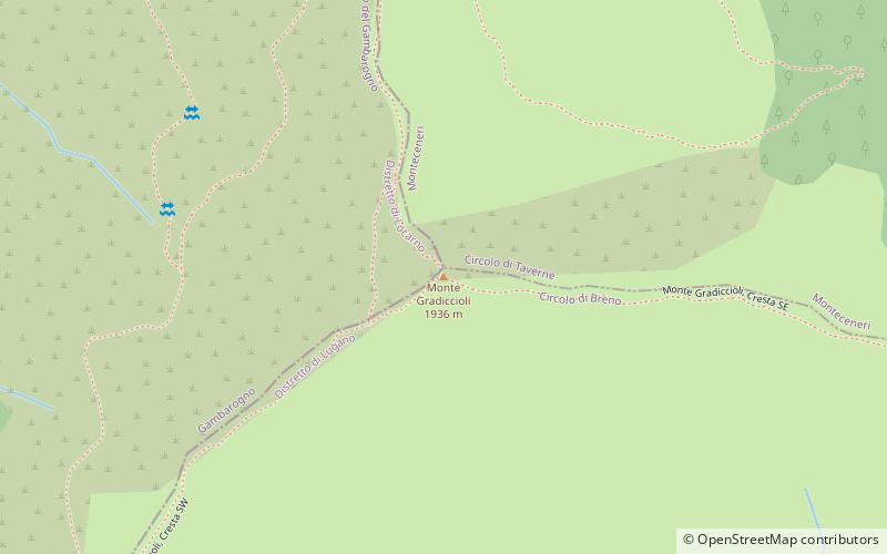 Monte Gradiccioli location map