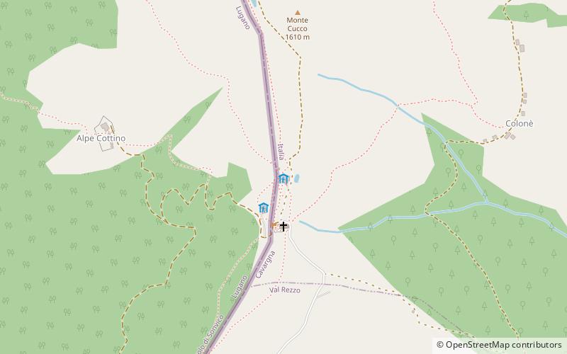 Passo San Lucio location map