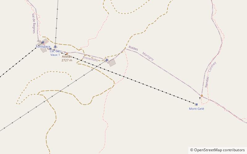 Mont Gelé location map