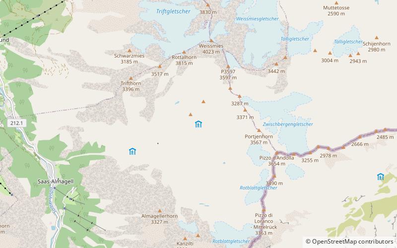 Almagellerhütte location map