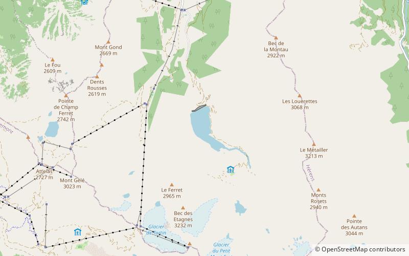 Lac de Cleuson location map