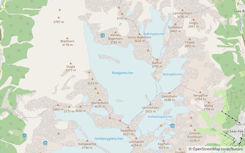 Riedgletscher location map