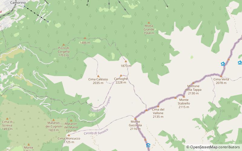 Camoghè location map