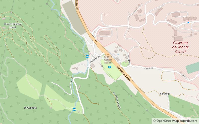 Monte Ceneri location map