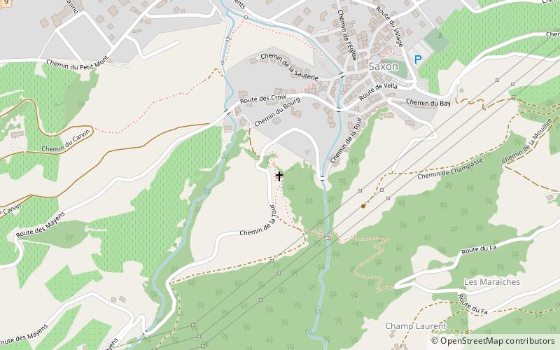 Saxon Castle location map