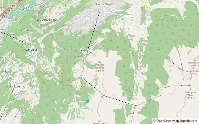 Dent de Nendaz location map