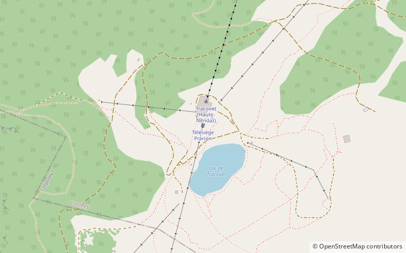 Lac de Tracouet location map