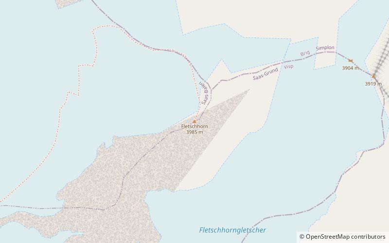 Fletschhorn location map