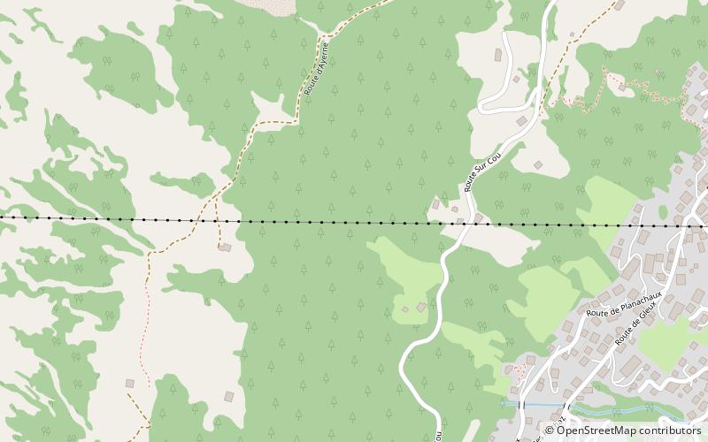 croix de culet champery location map