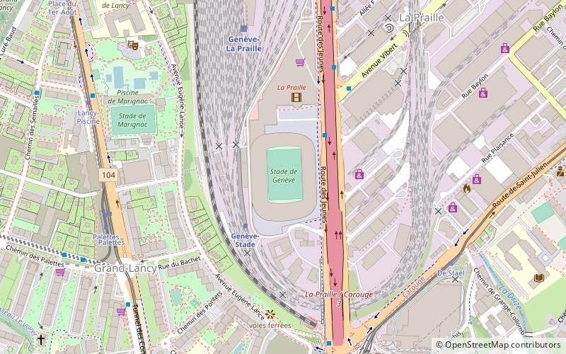 Stade de Genève location map