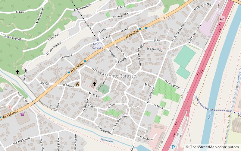 Monte Carasso location map