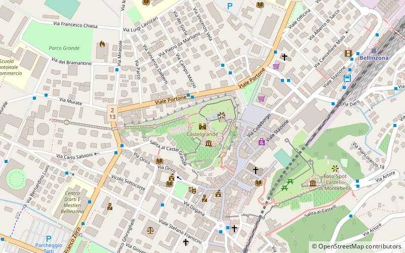 Castelgrande location map