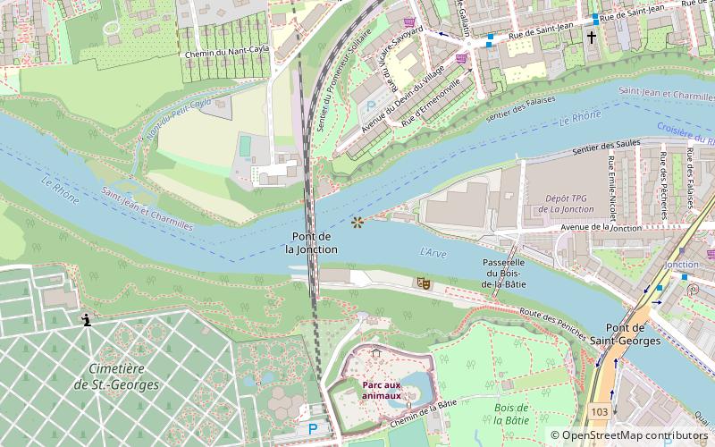 Jonction-Viadukt location map