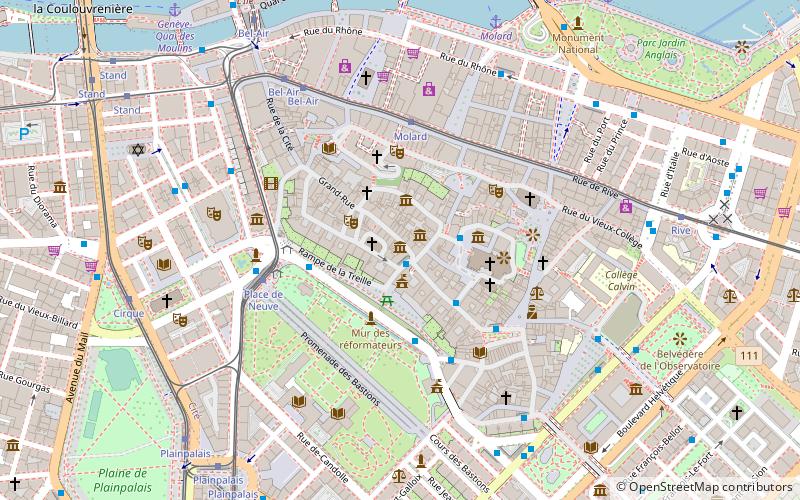 House of Rousseau and Literature location map