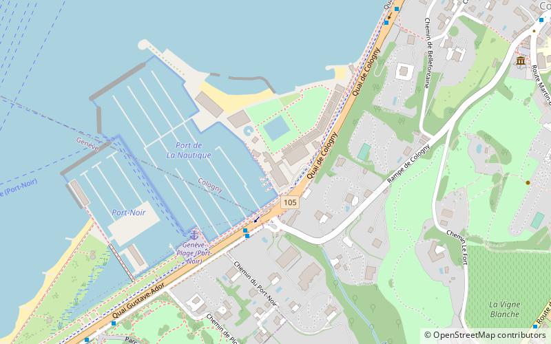 societe nautique de geneve location map