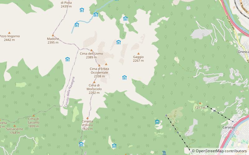 Capanna Albagno location map