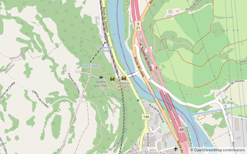 Saint-Maurice Castle location map
