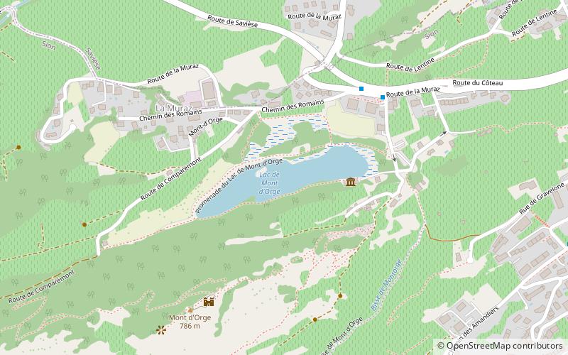 lac du mont dorge sion location map