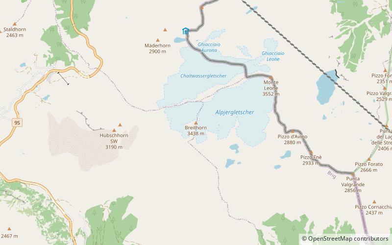 Breithorn location map