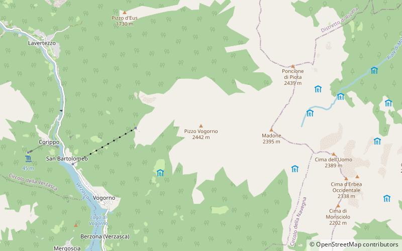 Pizzo di Vogorno location map