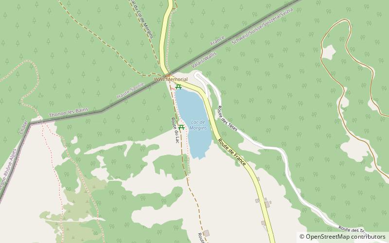 Lac de Morgins location map