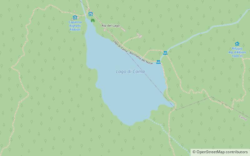 Lago di Cama location map