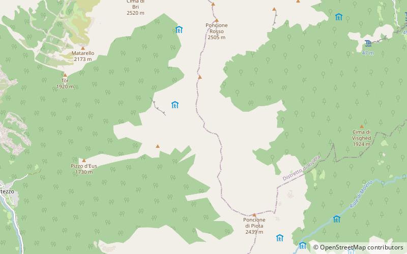 poncione del venn verzasca valley location map