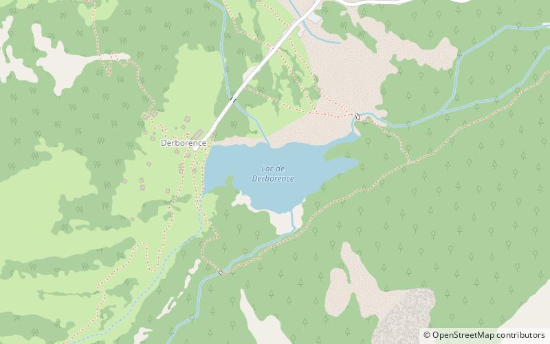 Lac de Derborence location map