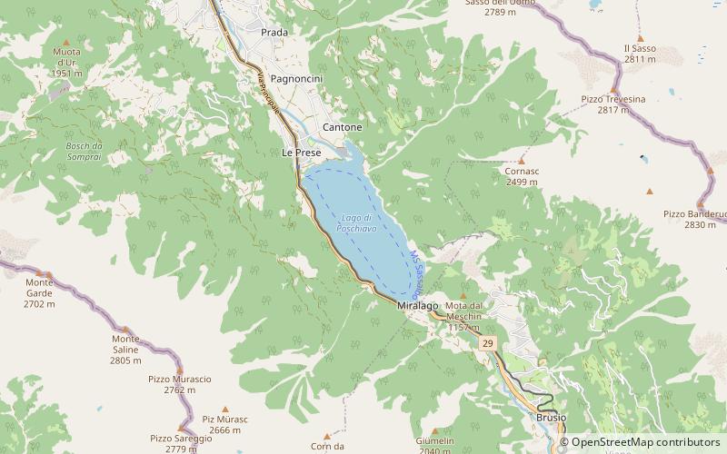 Lago di Poschiavo location map