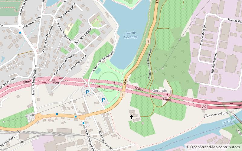 Busunfall im Sierre-Tunnel location map